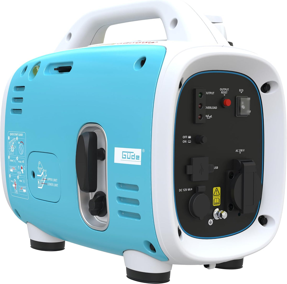 Güde, Powerstation, 10,1 kg, 800 W, 2,1 l, 230V, Inverter Stromerzeuger ISG 800-1 (4-Takt Motor, Benzin, 2