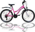 Talson, Mountainbike, 24 Zoll, Mädchen Fahrrad MTB mit Beleuchtung und Shimano 21-Gang