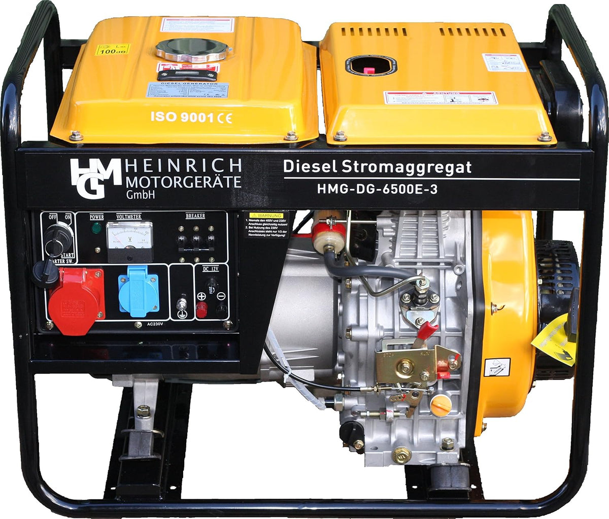 Heinrich Motorgeräte, Powerstation, 5,5kW, HMG-DG-6500E3 Diesel Stromaggregat