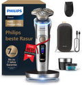 PHILIPS, Elektrorasierer, elektrischer Rasierer i9000 Prestige Ultra, Nass- und Trockenrasierer für Herren, chrom