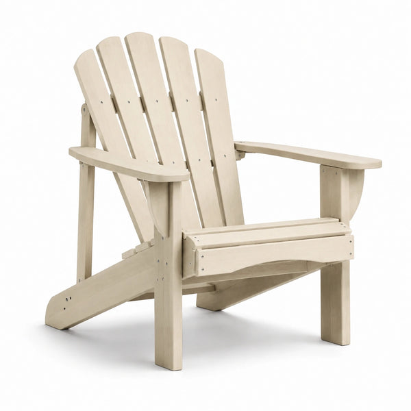 Adirondackstuhl aus Eichenholz Beige Outdoor