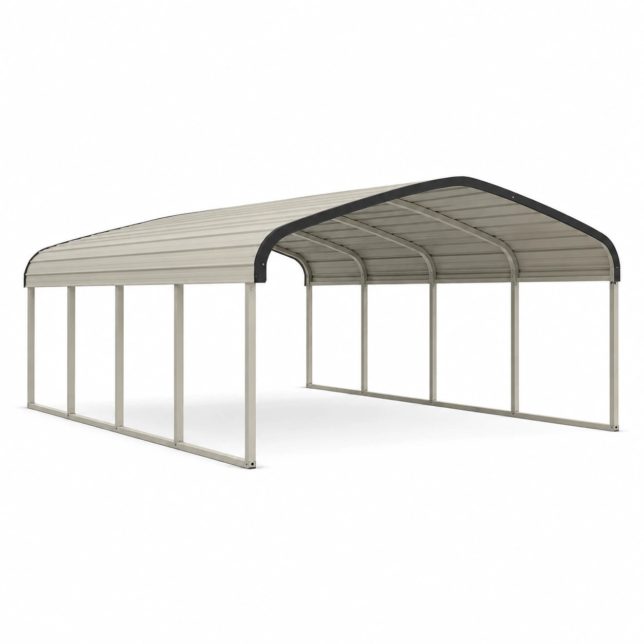 Metall Carport 600x300x240 cm Grau