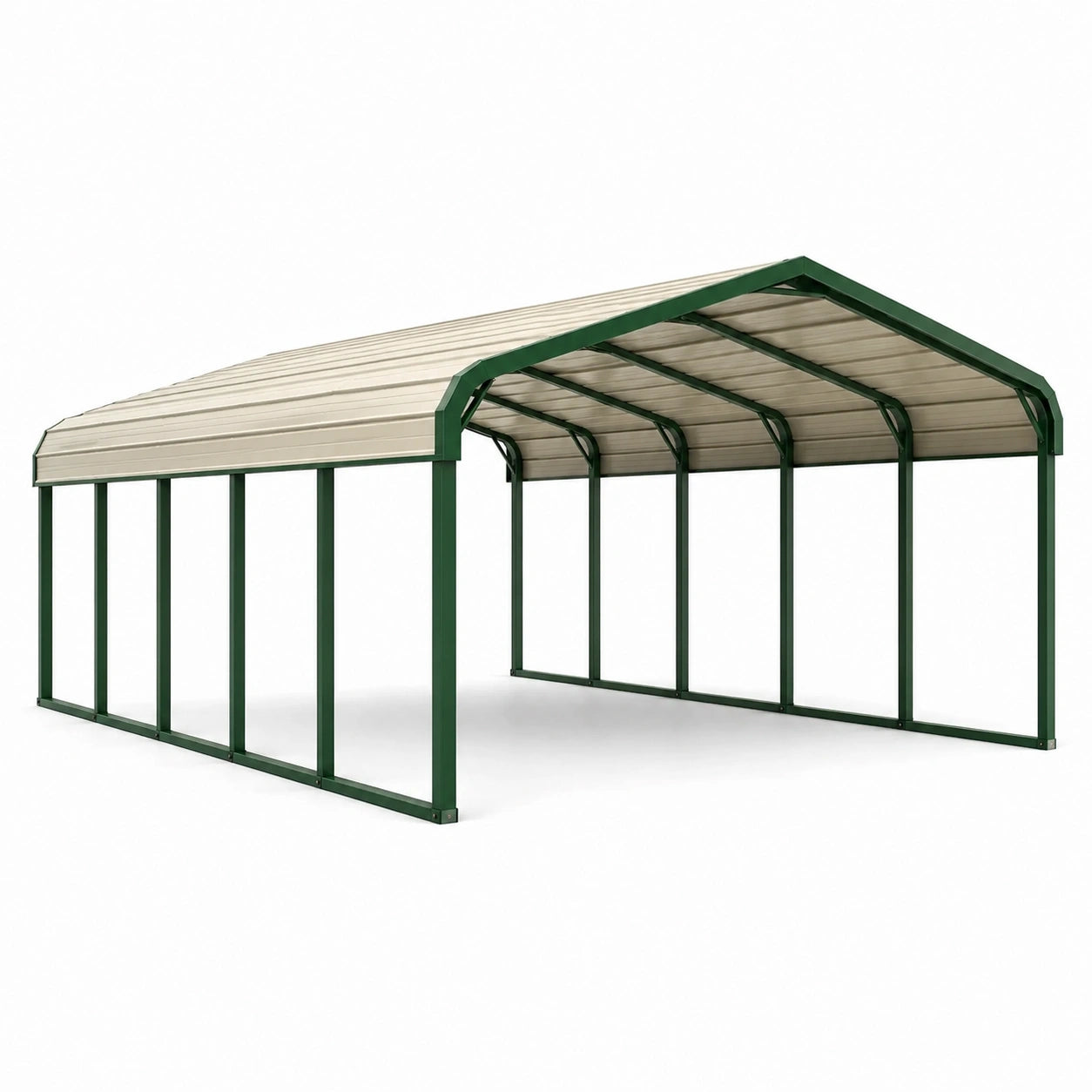 Carport Überdachung Metallrahmen 600x300x250 cm Grün