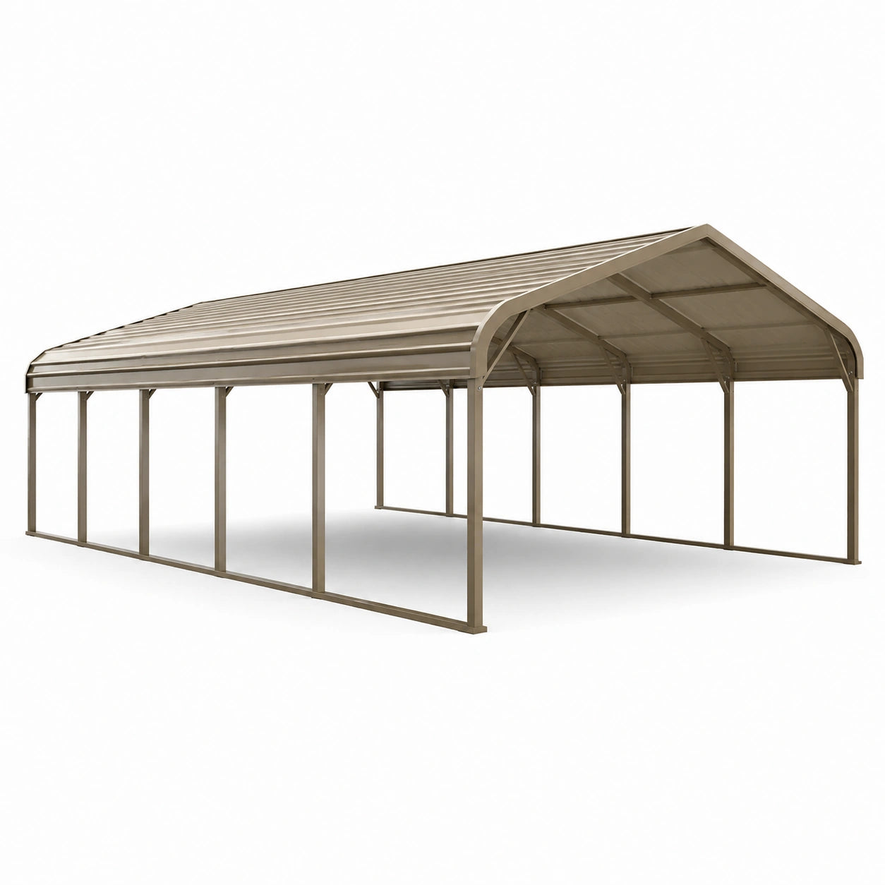 Metall Carport 900x300x240 cm Beige