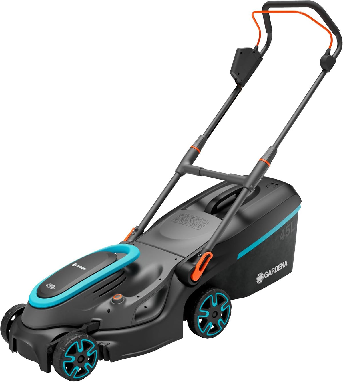 Gardena, Rasenmäher, 37 cm, 45 l, 36V, Akku- PowerMax 37/ P4A Solo: Schnittbreite, Fangkorb, Ergonomisch, Höhenverstellung