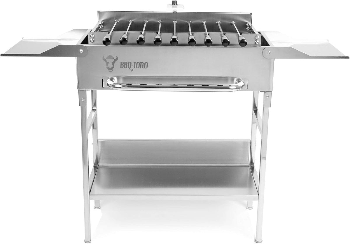 BBQ-Toro, Elektrogrill, Grilltisch mit elektrischem Spiessdreher und Grillrost