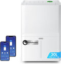 VonHaus, Luftentfeuchter, 44dB, 140m, 30L, Elektrisch Smart mit App & WLAN, /24H, Entfeuchter für Keller, Raumentfeuchter für Räume ³/40m²
