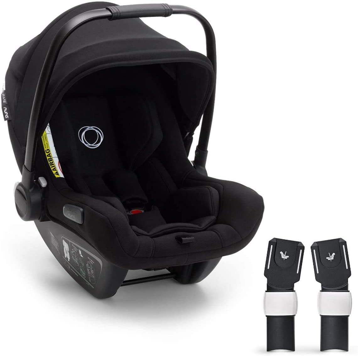 Bugaboo, Kindersitz, Turtle Air by Nuna (2020 version), komfortabler fürs Auto mit Fox Kinderwagen Adaptern und