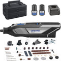 DREMEL, Multifunktionswerkzeuge, 12V, 2Ah, 8240 Akku-Multitool, Multifunktionswerkzeug Set mit 2 Akkus, 5 Auf-und Vorsätze