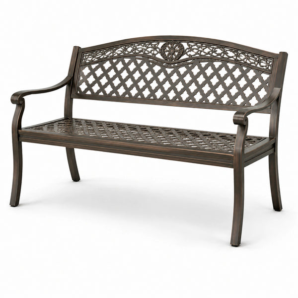 Metall Gartenbank Bronze