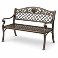 Aluminium Gartenbank Bronze 2-Sitzer