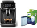 PHILIPS, Kaffeevollautomat, EP2220/10 SensorTouch Benutzeroberfläche, schwarz/schwarz-gebürstet + Kalk CA6903/10 Aqua Clean