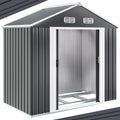 Gerätehaus, Gardebruk, 200x135x190cm, XL Metall mit Fundament