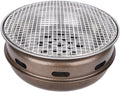 JLBopqaz, Holzkohlegrill, Multifunktionaler Runder Haushalts-Tischgrill Metalleisen, 0'×11, 0'×4, 9' Camping Reisen