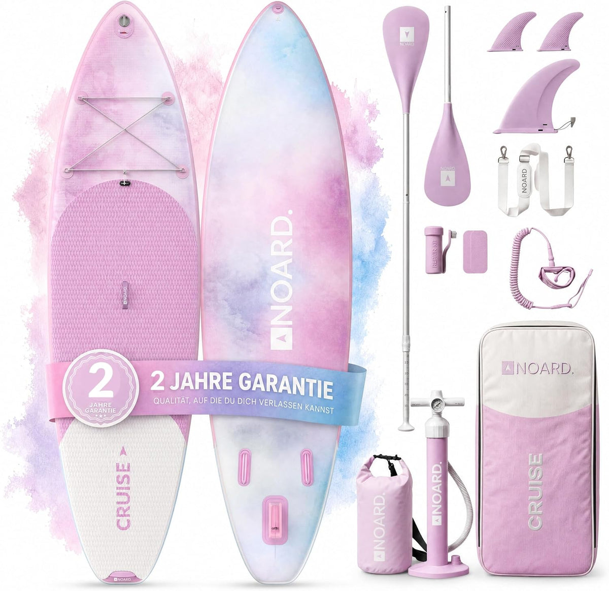 NOARD, SUP-Board, 326 cm, 140 kg, SUP Board aufblasbar Double-Layer-Dropstitch bis