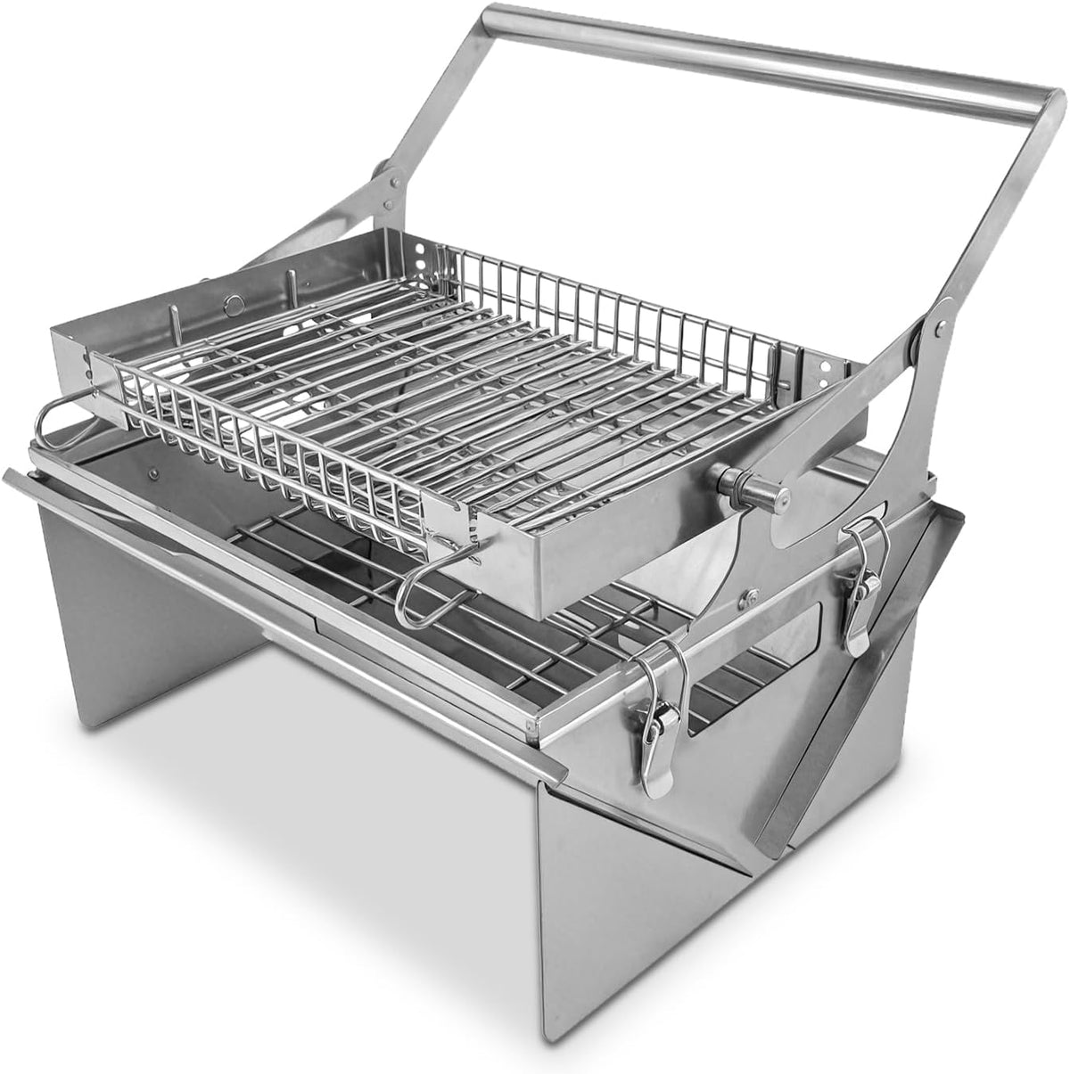 HDWYSY, Holzkohlegrill, Edelstahl 304, für direkten Kontakt mit Lebensmitteln geeignet