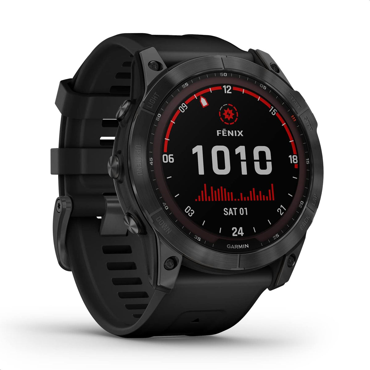 Amazon Renewed, Smartwatch, Garmin [ ] Fenix 7X - GPS-Multisport- mit Farbdisplay und, TOPO-Karten, über 60 vorinstallierte Sport-Apps