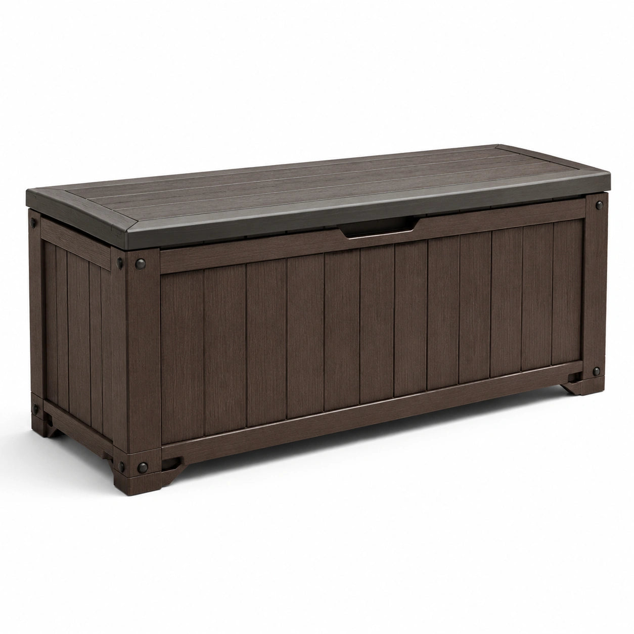 Gartenbox Kunststoff Braun 120x58x45cm