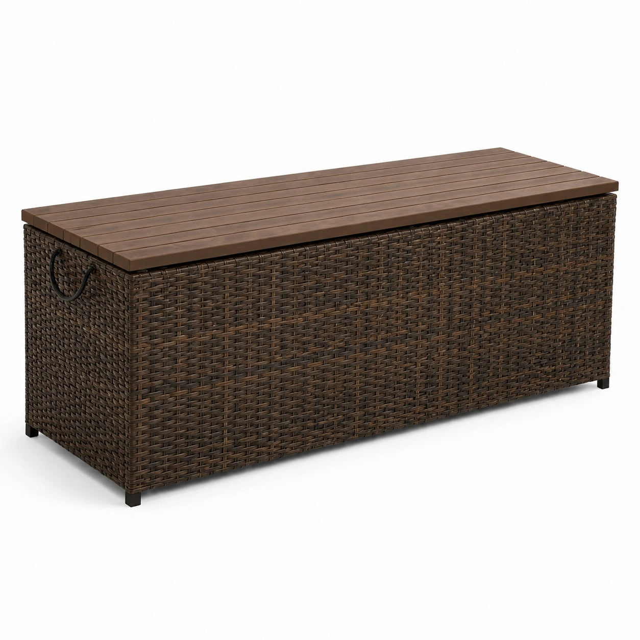 Aufbewahrungsbox Polyethylen Rattan Braun 150x55x60cm