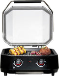 cozze, Elektrogrill, 51 x 39 cm, 2100 W, 230 V, ® E-500 mit 2 Zonen, Grillfläche, Digitalthermometer, 2 Heizspiralen SS430