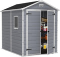 Gerätehaus, Keter, 7,6 m, Manor 6x8 DD, Grau