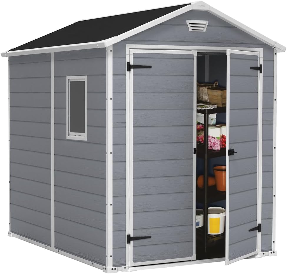 Gerätehaus, Keter, 7,6 m, Manor 6x8 DD, Grau