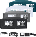LZQ, Pavillon, Falt 3x6m - Schnellaufbau Garten Wasserdicht UV-Schutz 50+, Anthrazit