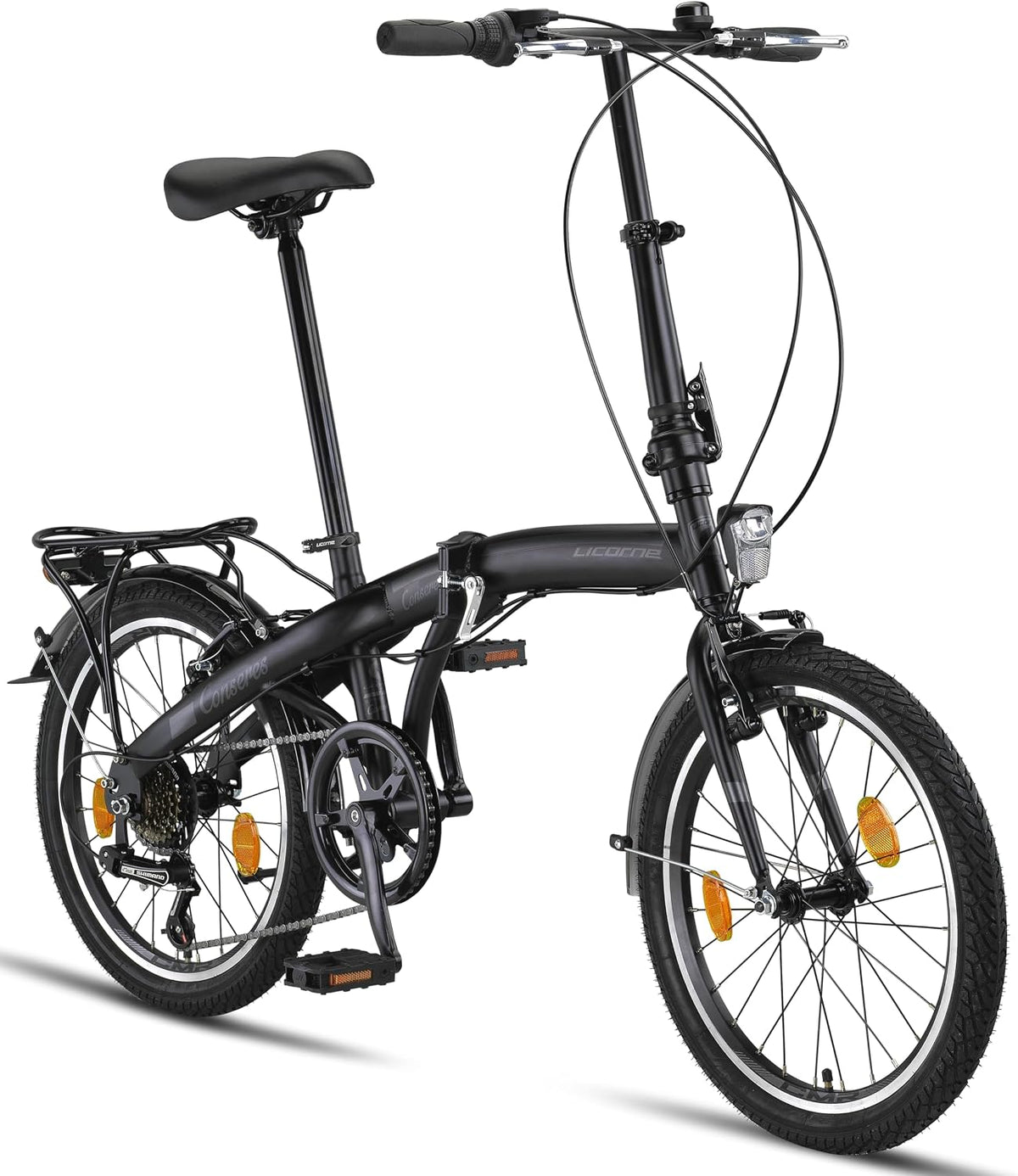 Licorne Bike, Fahrrad, 20 Zoll, Bike, CONSERES Premium Klapprad für Herren Damen 6 Gang Schaltung