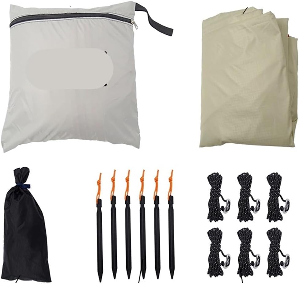 Generisch, Strandmuschel, 3 m, Wasserdichte Outdoor-Campingplane, Sonnenschutz, Picknicks und Sonnenschutz