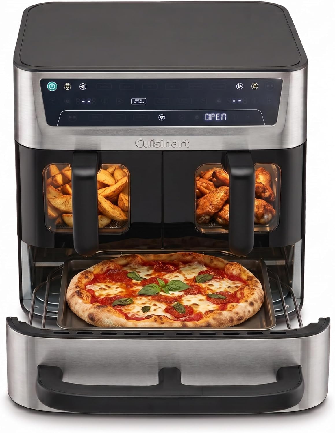 Cuisinart, Heissluftfritteuse, 13,6L, Heißluftfritteuse 3 Kammern, Air Fryer & Ofen, PFAS-frei