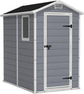 Gerätehaus, Keter, 130x192x198cm, 111x177x190cm, 3.8m, Manor 4x6S Gartenhaus wetterfest ³, Kunststoff, Outdoor