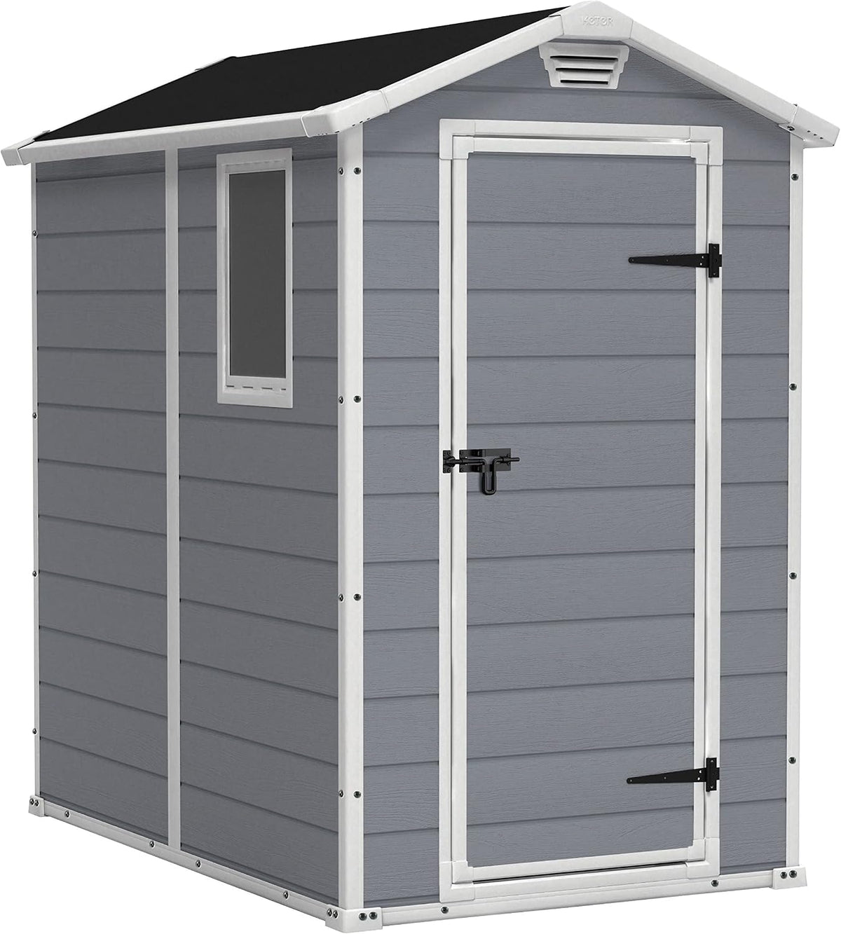 Gerätehaus, Keter, 130x192x198cm, 111x177x190cm, 3.8m, Manor 4x6S Gartenhaus wetterfest ³, Kunststoff, Outdoor