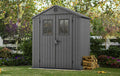 Keter, Gerätehaus, 190x122x221 cm, Darwin Gartenhaus 6x4, wetterfest aus Kunststoff mit Holzoptik, abschließbares