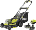 RYOBI, Rasenmäher, Bürstenloser Motor mit automatischer Messergeschwindigkeitsanpassung für Energieeffizienz., 4,0 Ah