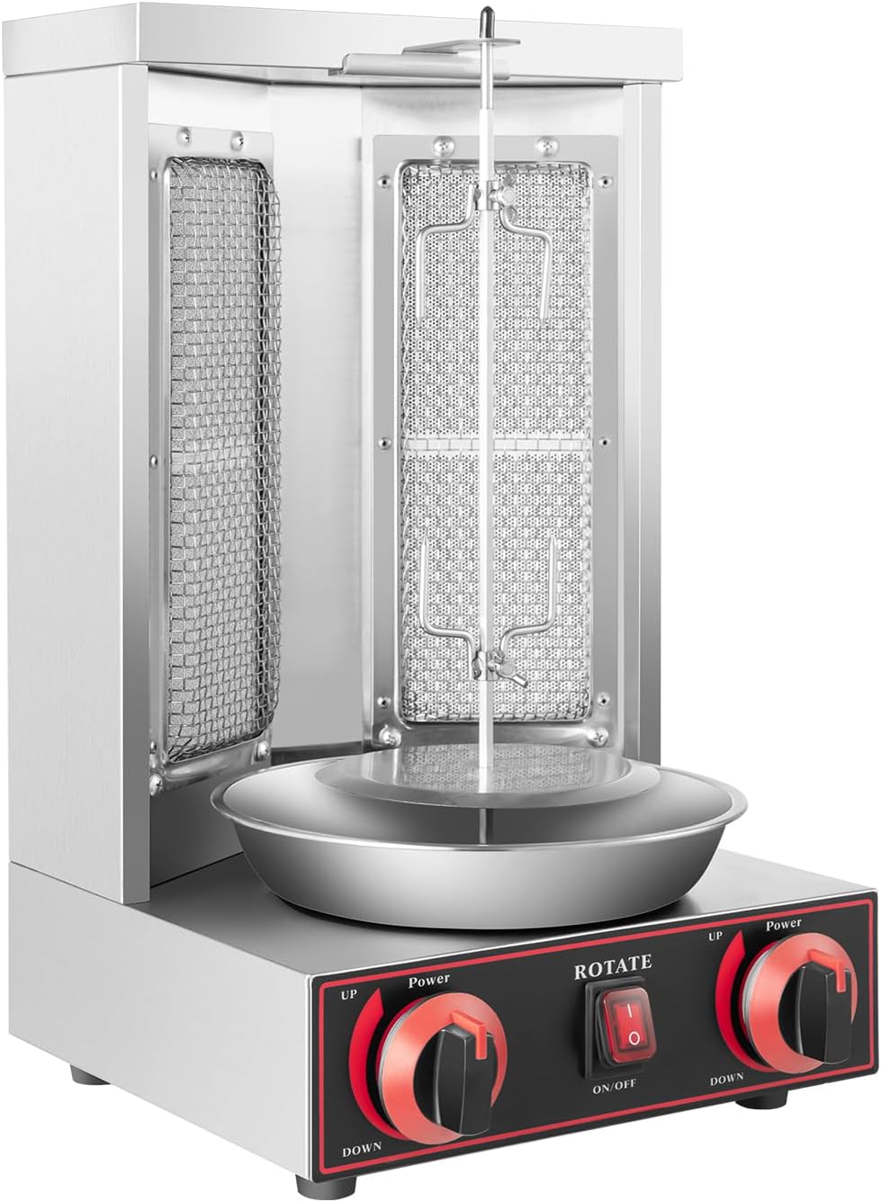 Endingfuny, Elektrogrill, Gas Döner Kebab Maschine Grillmaschine 360° Drehbar, Küche, Zuhause