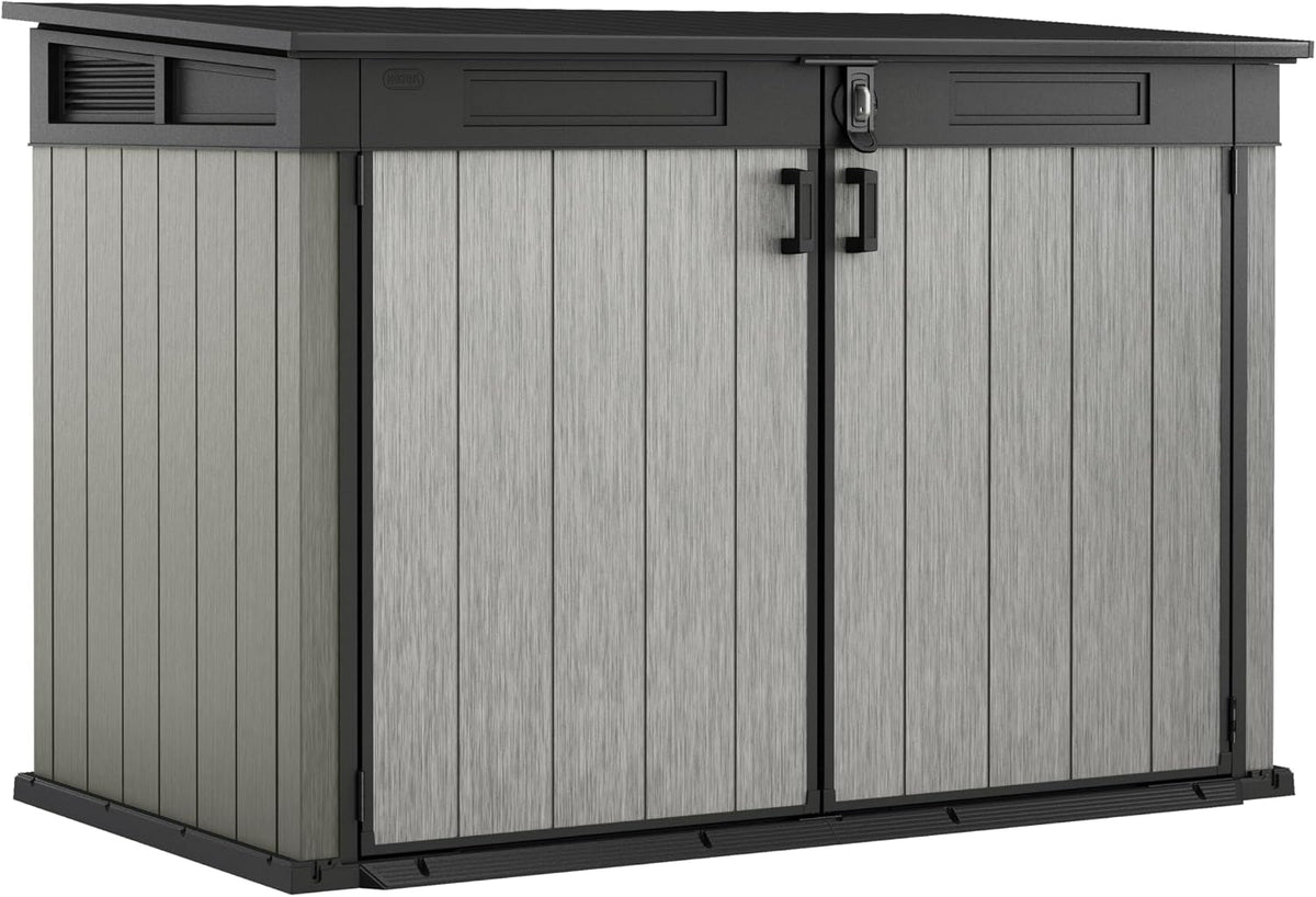 Gerätehaus, Keter, 190,5 x 109,3 x 132,5 cm, Grande Store, 2020 Liters, Grau/Braun