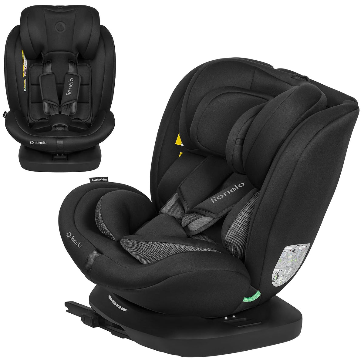 Lionelo, Kindersitz, 150 cm, Bastiaan i-Size 360° drehbarer Gruppe 0/1/2/3