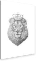 artboxONE, Poster & Kunstdrucke, 120x80 cm, Alu-Print The King von Künstler Valeriya Korenkova