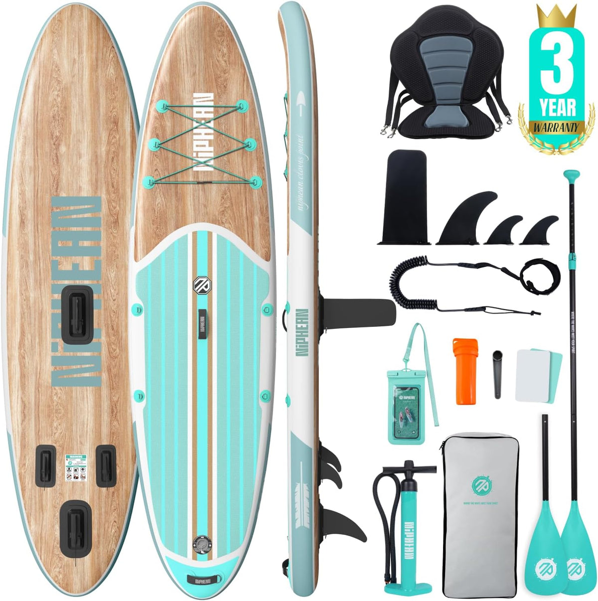 niphean, SUP-Board, Stand up Paddling Board mit Sitz und Sup Board Zubehör