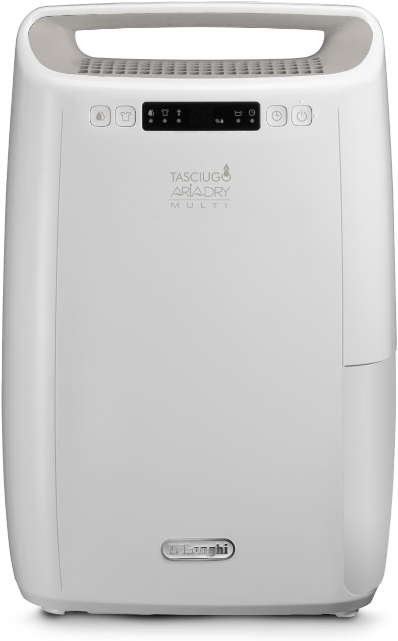 De'Longhi, Luftentfeuchter, 14L, De' Tasciugo AriaDry Multi - Tragbarer mit, /Tag Feuchtigkeitsentzug, Wäschetrockner