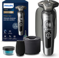 PHILIPS, Elektrorasierer, Shaver S9000 Prestige, elektrischer Nass- & Trockenrasierer für Herren, helles Chrom