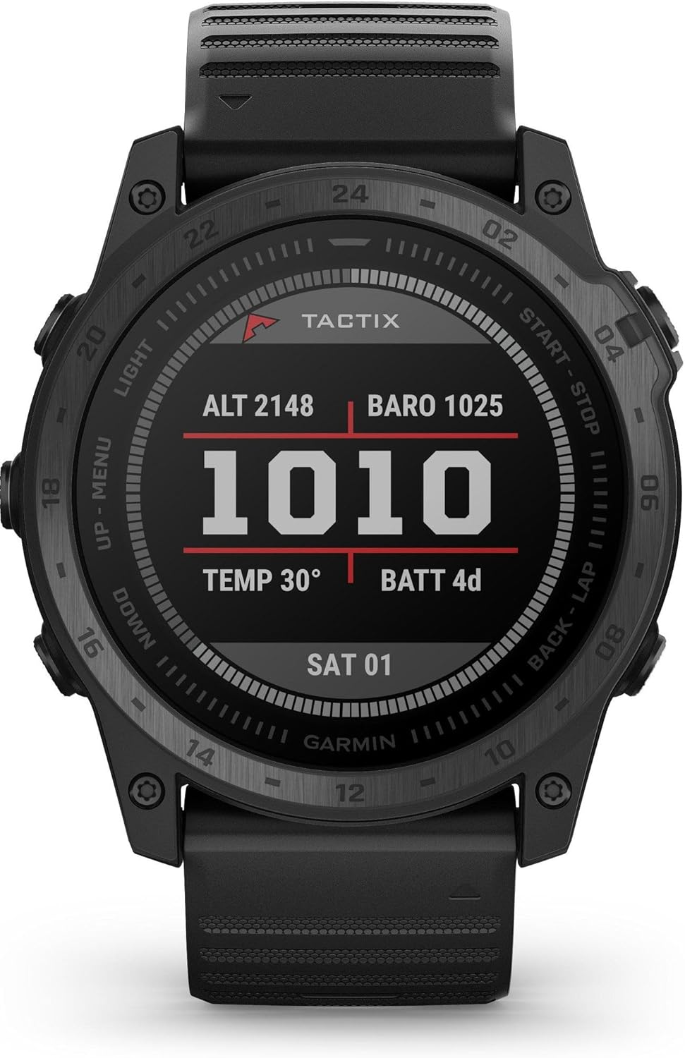 Garmin, Armbanduhr, schwarz, tactix® 7, Standard Edition Uhr mit GPS-Armband aus Silikon, Art.-Nr. 010-02704-01