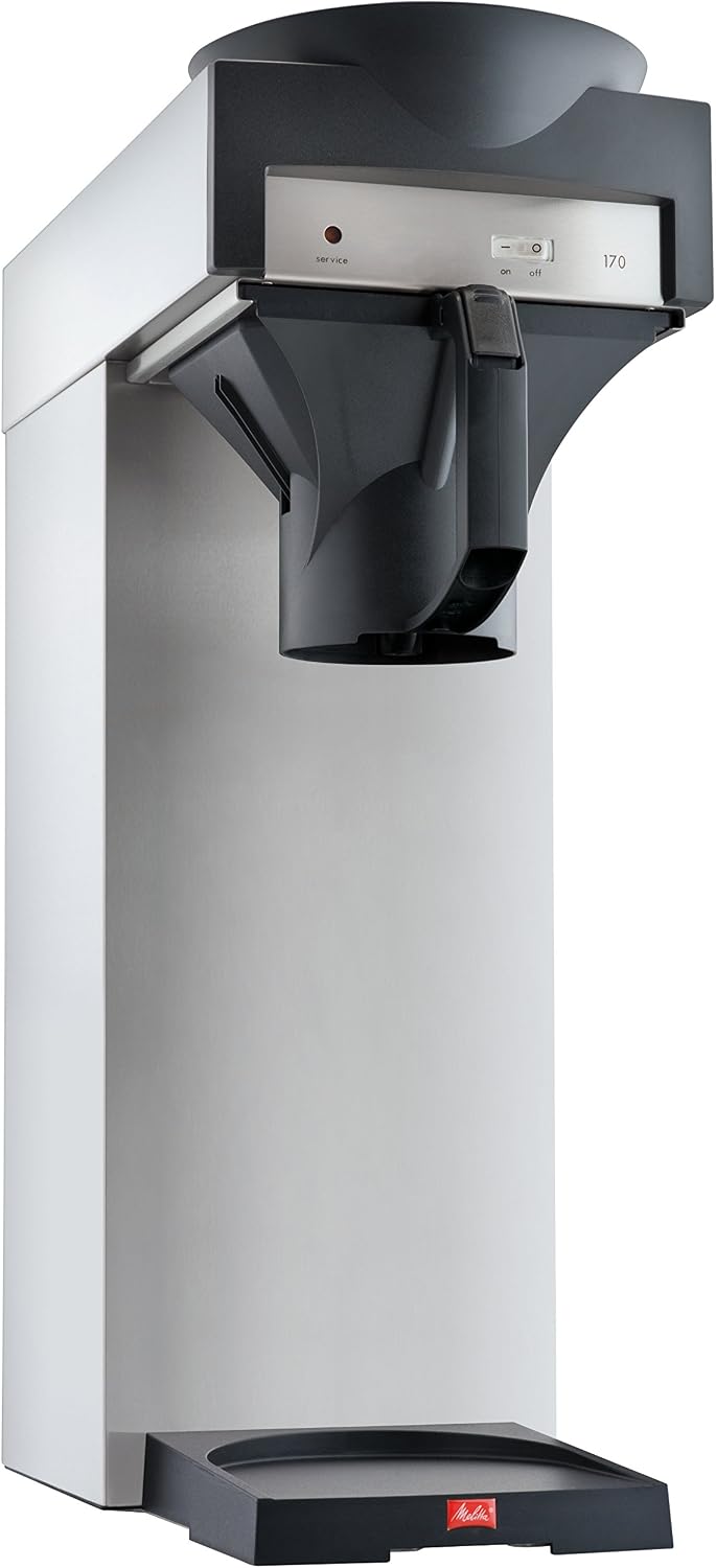 Melitta, Kaffeemaschine, 2,2l, 20347 Filter für Isolierkannen, 170 MT, Edelstahl/Schwarz