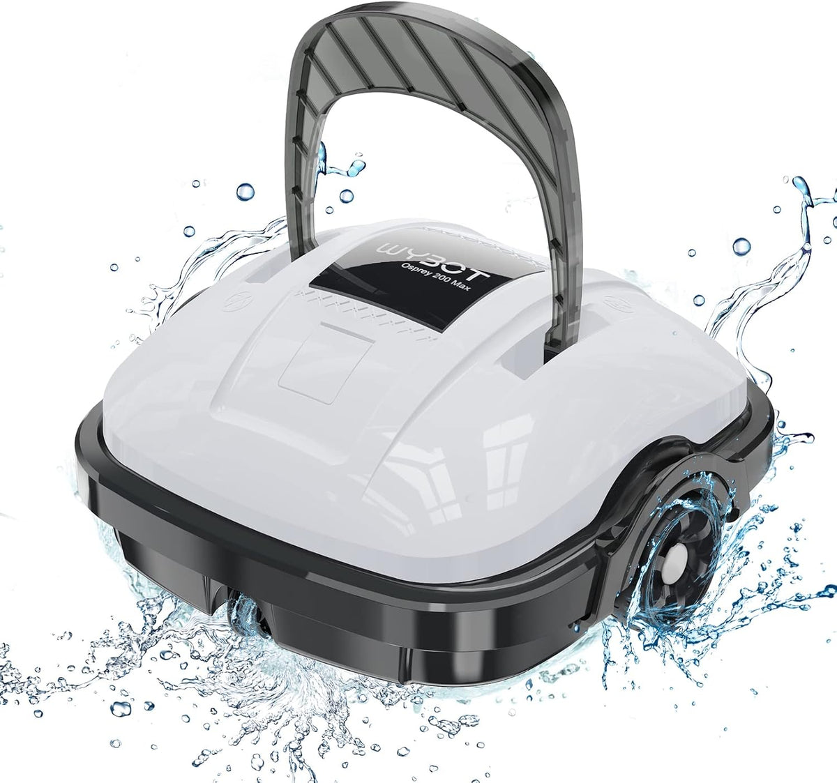 WYBOT, Poolroboter, 80m, Akku für 100 Minuten Betriebsdauer, Auto-Parken, Starke Saugkraft, Vollautomatisch Poolsauger für