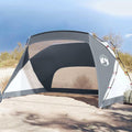 NQJIBUE, Strandmuschel, 148 cm, grau, Home Garden, Strandzelt, 274x178x170/, 185T Polyester