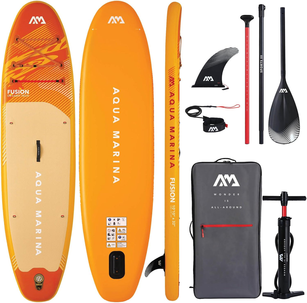 Aqua Marina, SUP-Board, Paddleboard, rundum aufblasbares Stand-Up-Paddleboard-Paket