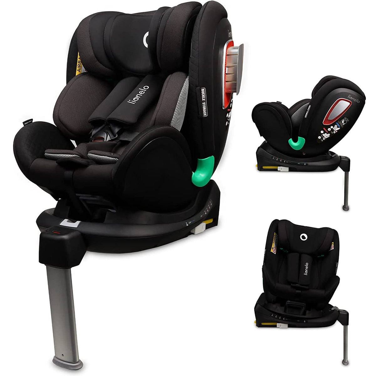 Lionelo, Kindersitz, Antoon PLUS ADAC, Isofix und Stützfuss, Gewichtsgruppe