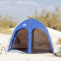Owoxanthellate, Strandmuschel, 366 x 305 x 231 cm, Polyester und Fiberglas, Azure Blau