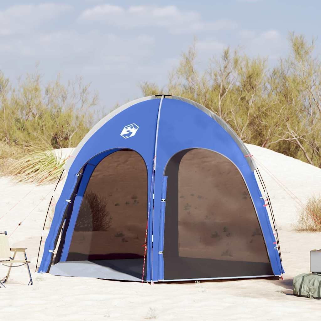 Owoxanthellate, Strandmuschel, 366 x 305 x 231 cm, Polyester und Fiberglas, Azure Blau