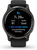Garmin, Fitness-Tracker, Venu 2, GPS-Fitness-Smartwatch mit ultrascharfem 1, 3' AMOLED-Touchdisplay, umfassenden Fitness